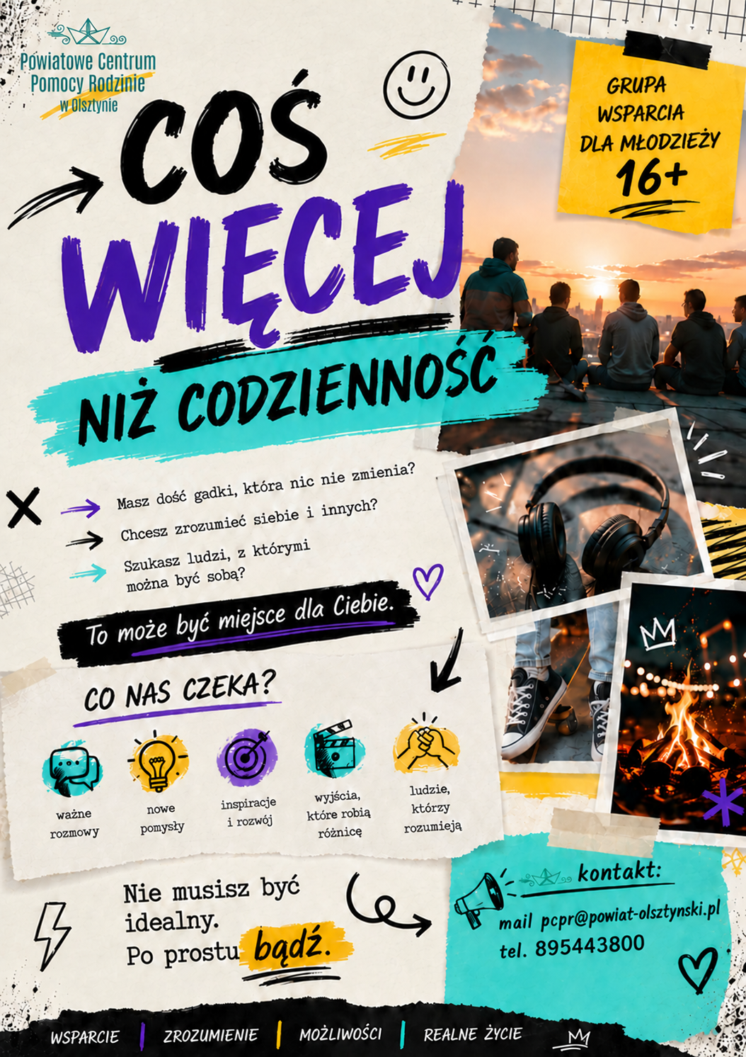 Rekrutacja do grupy wsparcia dla młodzieży w PCPR w Olsztynie